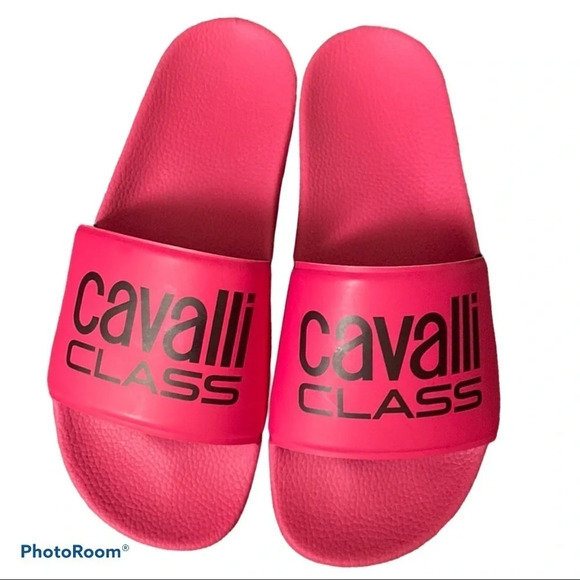 Cavalli Class fushia  pink Slides Sz 41 - Picture 1 of 11